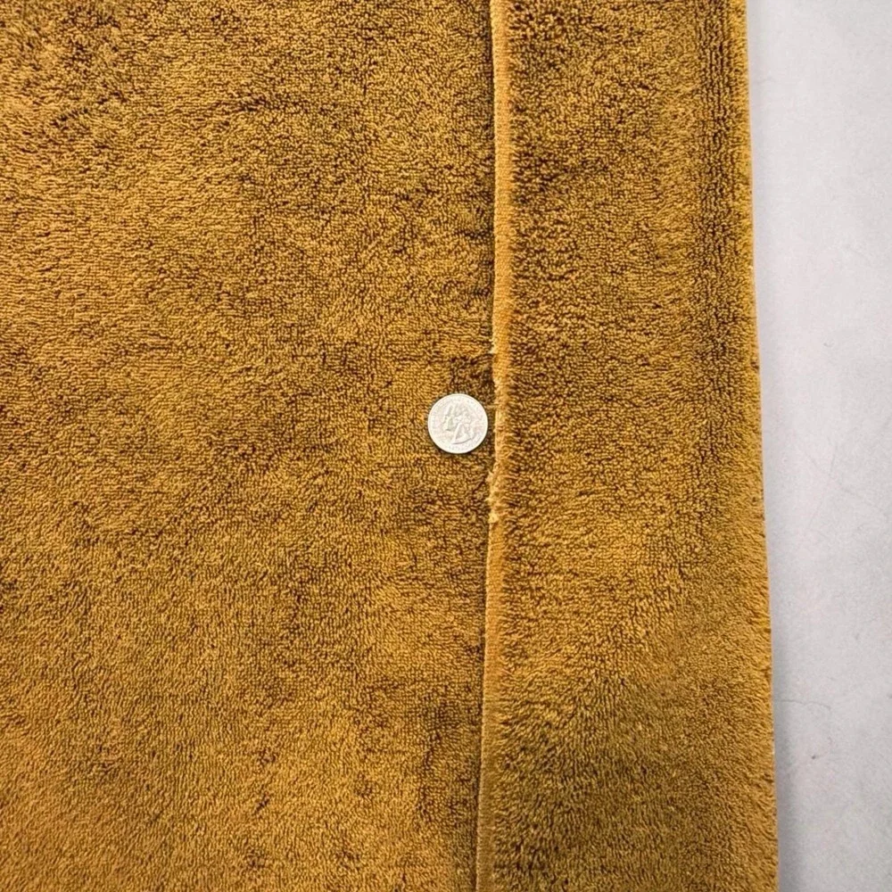 Vtg 70s Fieldcrest Hand Towel 3-pc bathmat set 100% Cotton Gold Coordinates YSL